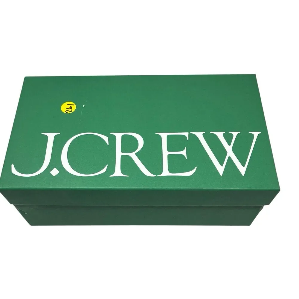 J Crew Maisie Bow Heels Black Patent Leather Mary Jane Block Heel CP058 Womens 7